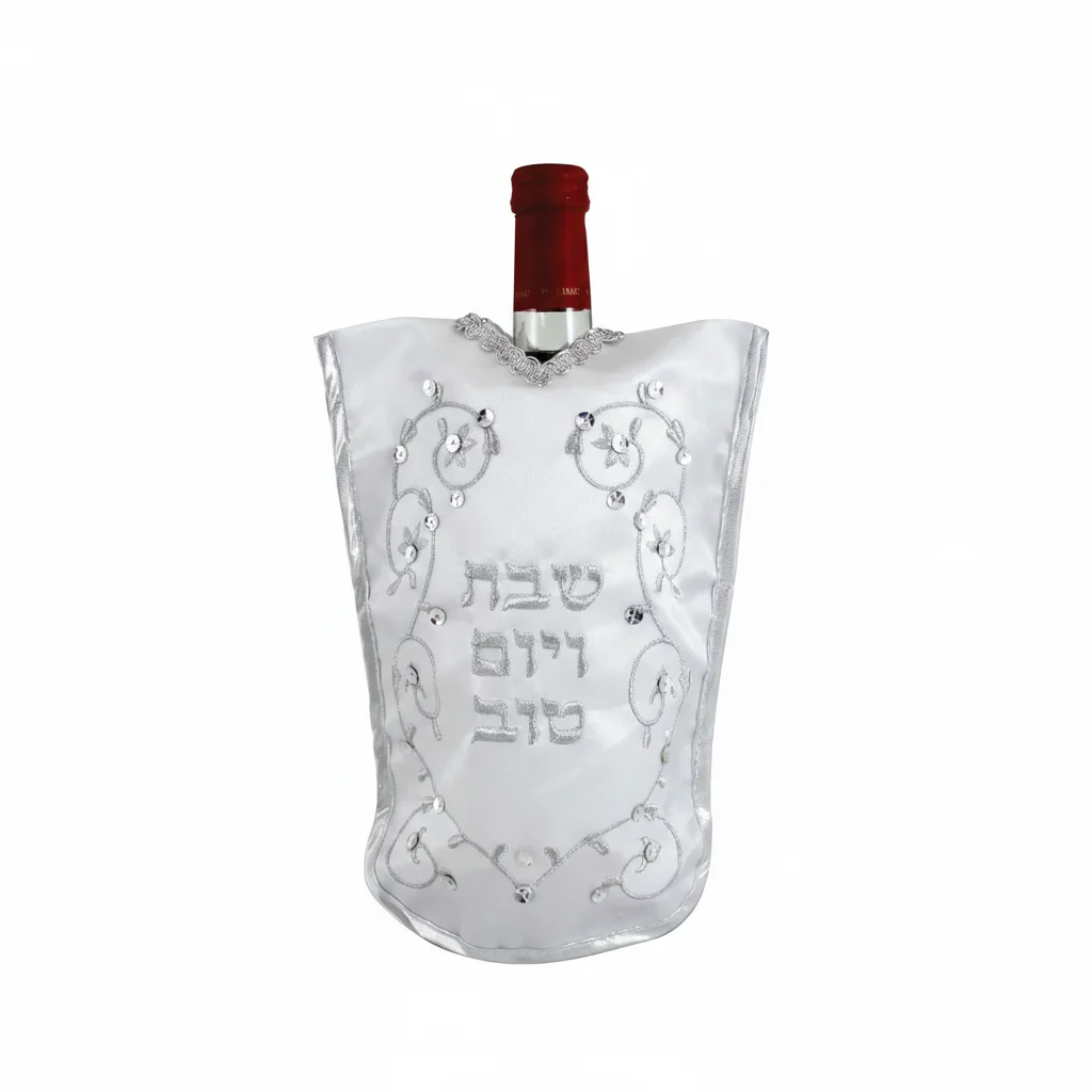 כיסוי לבקבוק יין סטן "עלים" 26 ס״מ